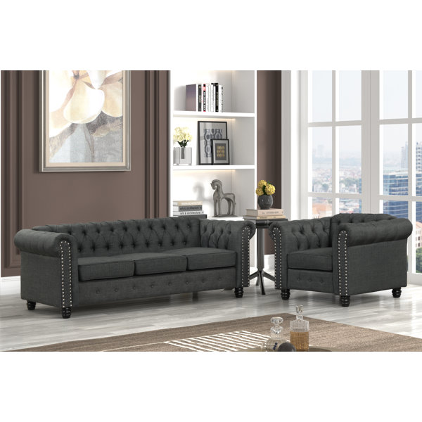 USLivings Audwin 2 Piece Living Room Set Wayfair